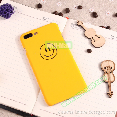 Smiling Face Pattern Hard Phone Case for iPhone 7 Plus Case